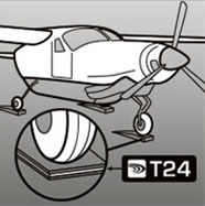 Použití T24 - letadlo